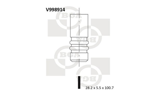 Einlassventil BGA V998914 FüR 207 3H 3E 206 C2 2E 307 Peugeot SW 3A 2A CitroËN 1-image