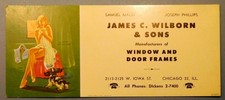 James Wilborn Window & Door Frames Illustrator ? Risqué Ink Blotter Blot-Sec2b