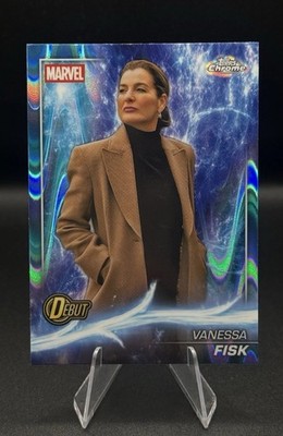 2025 Topps Chrome Marvel-Vanessa Fisk Phase 5 Debut SkyBlue Raywave #179