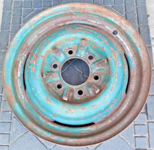 Vintage Gm Truck 16 X 4 Steel 6- Clip Riveted Wheel. 6 Lug X 5.5 Bp.