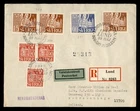 DR WHO 1946 SWEDEN FDC? COIL/BOOKLET PAIR COMBO REGISTERED LUND R72334