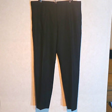 Yves Saint Laurent Black Wool Blend Dress Pants 32in Waist Made in Italy
