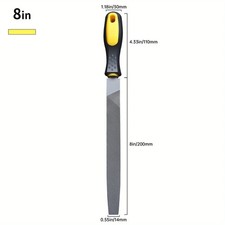 High Quality 200mm Soft Grip Flat Filing 8" Metal Wood Shaping Flat File Tool
