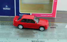 Norev Young Timers BMW M3 E30 Car Diecast Metal Red 1/43 Scale 