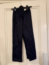 Mountain Warehouse Waterproof Trousers Size 11-12 Years Navy 25” leg
