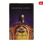 Crown Royal Whisky Vintage for Every King Tin Metal Signs Home Décor 8x12