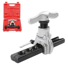 Wostore Tubing Flaring Tool Kit 7 Dies Eccentric Flares Copper Pipes 3/16-3/4 HV