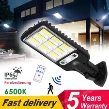 6000W Solarleuchte mit Bewegungsmelder Außen Lampe Fluter LED Strahler Licht