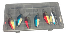 6- Little Cleo Assorted Lures 2/5oz 9.4g Lures, FREE tackle Box!! - Image 2