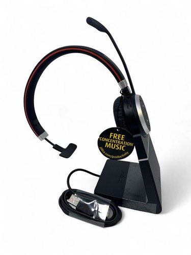 Jabra Evolve 65 SE UC Mono – Professionelles Bluetooth On-Ear Headset – Schwarz - Bild 4 von 7