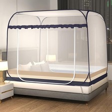 Folding Mosquito Net Tent Canopy Curtains Beds Pop Up Mosquito Net Tent King