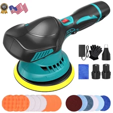 Cordless Car Buffer Polisher 6 In Portable Rotary Buffer Polisher Waxer Kit