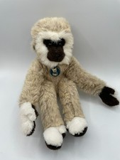 Dakin Pillow Pets Galahad Gibbon Gray Monkey 16" Plush Beige Brown 1982