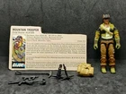 G.I. Joe 1985 Alpine Mountain Trooper Action Figure with Original File Card
