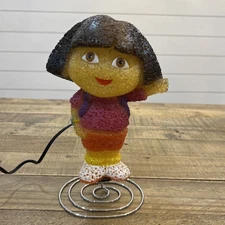 Nick Jr. Eva Lamp DORA THE EXPLORER Night Light 10” Popcorn Light