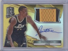 2014-15 Panini Spectra Auto Memorabilia Gold Prizm 9/10 Dante Exum #10 Auto h2o
