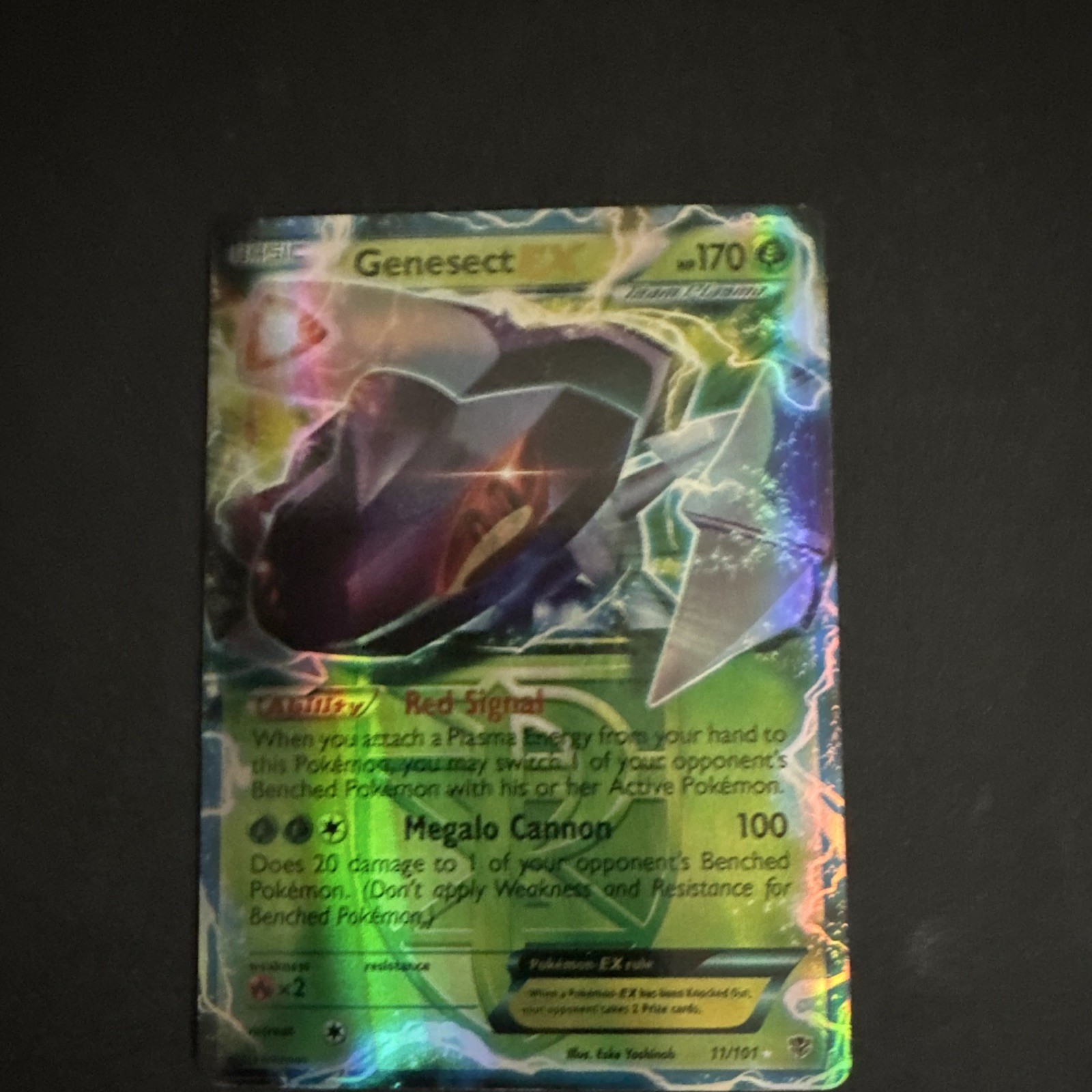 The Pokémon Company Genesect EX 11/101 Plasma Blast Ultra Rare Holo Eng 170 HP
