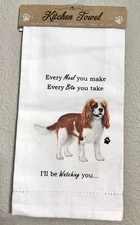 Kitchen Dish Hand Tea Towel Dog Lovers Paw Print Funny 18" X 26 " 100% Cotton