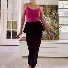 Minimalist Single Ruffle Cocktail Dress/skirt