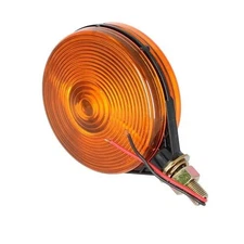Light Assembly - 12V Safety Warning & Turn Signal Pedestal Mount Round