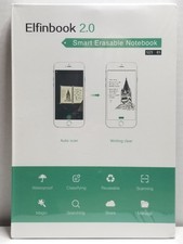 Elfinbook 2.0 Smart Erasable Notebook Reusable Digital Note Taking Sealed New