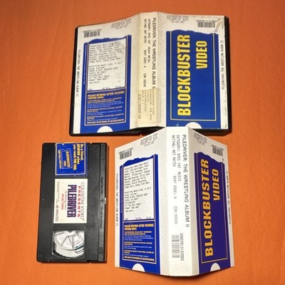 Cali Blockbuster xRental Piledriver: The Wrestling Album II VHS with extra cover