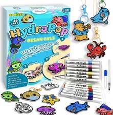 3D Art Kit - Aqua Puffs Ocean Panl, Magic Foam Texture Painting Kit, Mess-Fre...