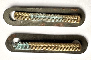 Badge Two 1WW period British Army metal wound badges with backing plates