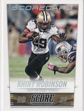 KHIRY ROBINSON 2014 Score Scorecard #138 Saints