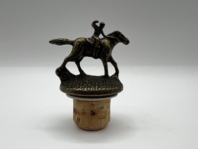 Blanton's Bourbon Letter ''S'' Cork Bottle Stopper Horse & Jockey Blantons