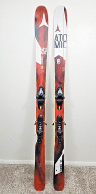 186cm ATOMIC VANTAGE 95 All Mountain Rocker Skis w/ Adjustable Bindings