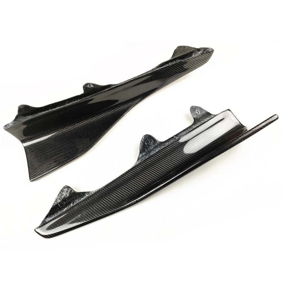 Carbon Fiber Car Side Skirt Lip Spoiler For 2016-21 2017 BMW F87 M2 G30 F22 F23 - Imagem 2 de 4