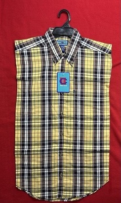 90's Vintage Men' s Plaid L/S Bottom Down Outstanding Shirt
