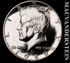 1969-S Kennedy Half Dollar- Silver- Choice Gem Proof Luster- No Reserve #L5483