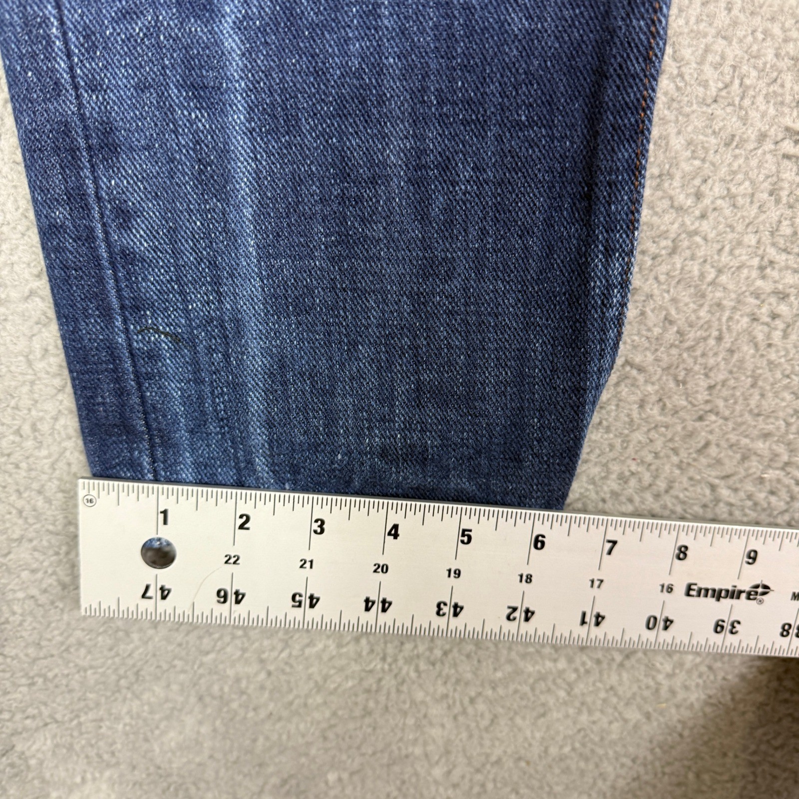 UB221 Mens Tapered Selvedge Jeans Indigo Sz 30 Denim 21oz Button Fly