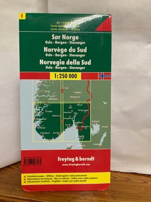 Fub Norwegen 01 Süd 1 : 250 000. Autokarte (2019, Sheet Map)