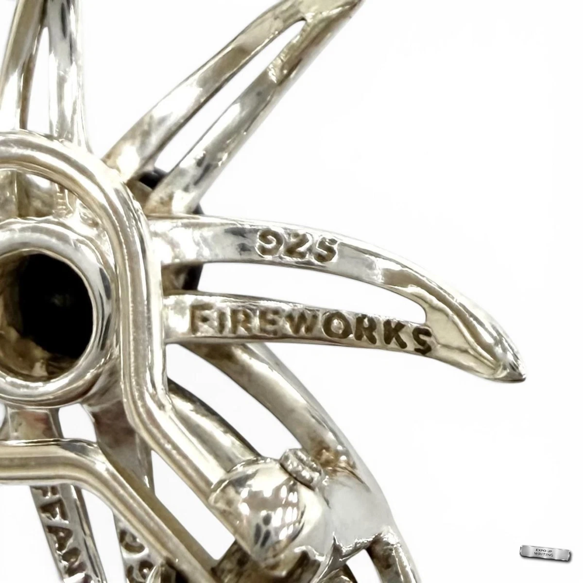 TIFFANY&Co. AG925 Onyx Feuerwerk Ohrringe Accessoires Silber Schwarz 9,1g