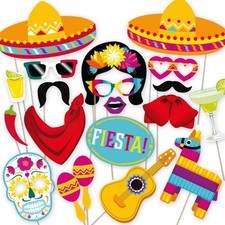 Fiesta Photo Booth Props by PartyGraphix Mexican Decor Perfect for Fiesta Pa...