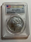 2021 (P) $1 Morgan Silver Dollar PCGS MS70 Philadelphia Perfect Coin