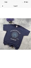 Gildan Herren T-Shirt XL Blau Kurzarm Rundhal...