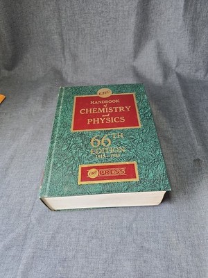 CRC Handbook of Chemistry and Physics 66th Edition  1985-1986 CRC Press Book