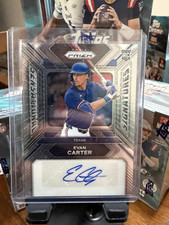 Panini Prizm 2024 Sensational Signatures Rookie Evan Carter Texas Autograph