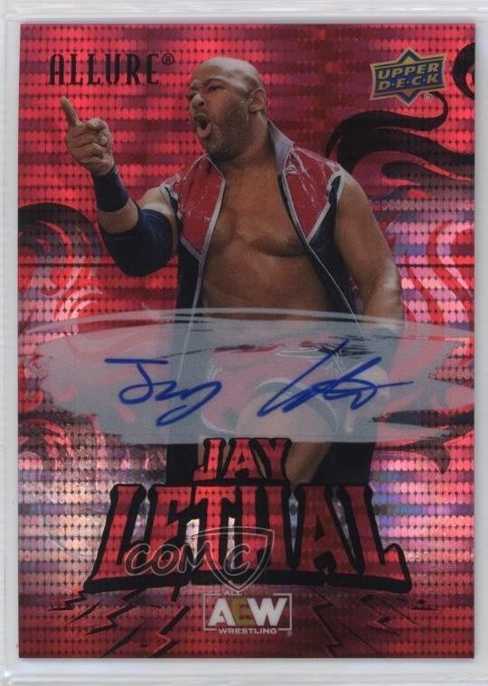 2024 Upper Deck Allure AEW Red Pulsar Auto Jay Lethal #30 Auto 1jm3