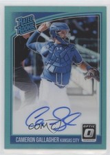 2018 Donruss Optic Rated Rookie Signatures Aqua Prizm Cameron Gallagher Auto k6j