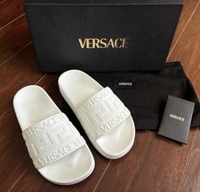 VERSACE GRECA SIGNATURE POOL SLIDES - BRAND NEW IN BOX