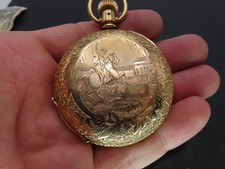 1891 Elgin 102 Pocket Watch, 11j 18s, 20-year 14K Gold Filled Hunting, Repair