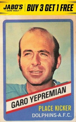 1976 Town Talk Bread #12 Garo Yepremian