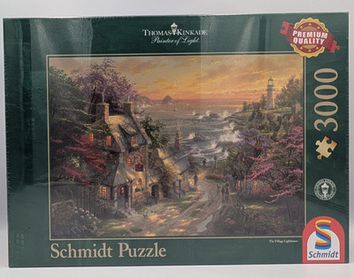 3000 Teile Schmidt Puzzle Thomas Kinkade Village Lighthouse 57482 OVP