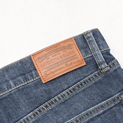 Lucky Brand 181 Relaxed Straight Stretch Denim Blue Jeans Mens Size 38 x 30