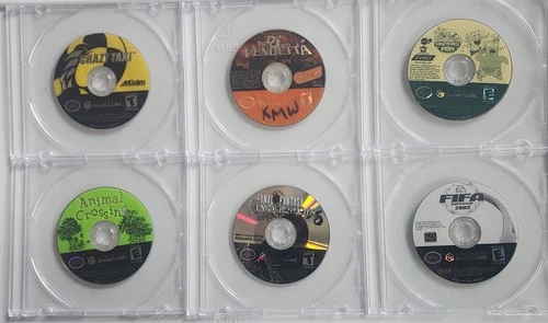 Lot Of 6 Nintendo GameCube Disc Only Untested with scratches. Animal crossing